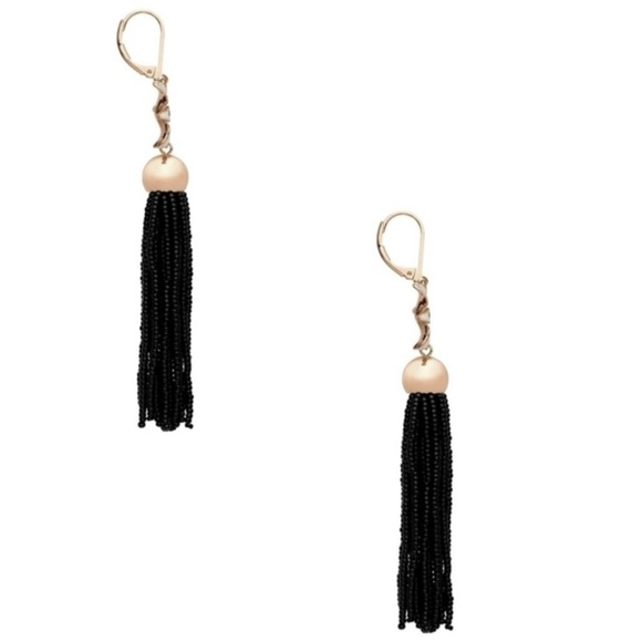 KATE SPADE • Lovely Lillies Tassel Boho Earrings - Picture 5 of 6